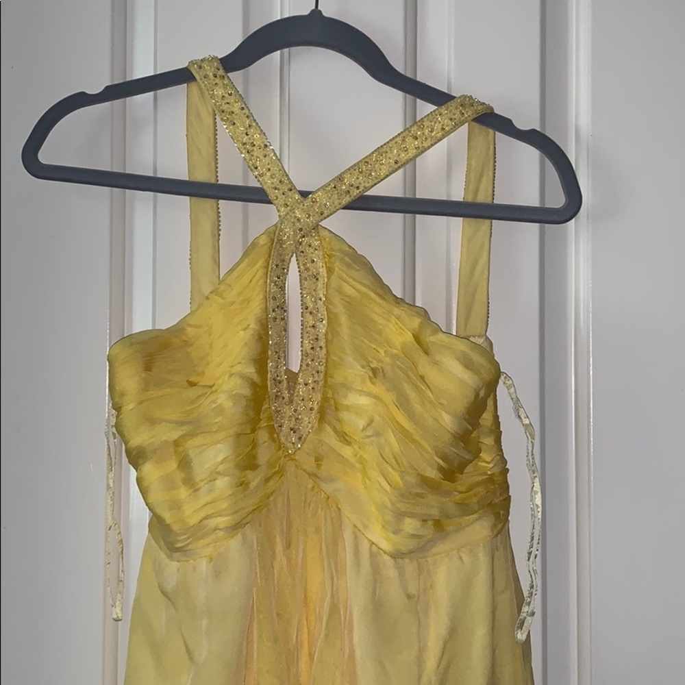 Yellow prom dress